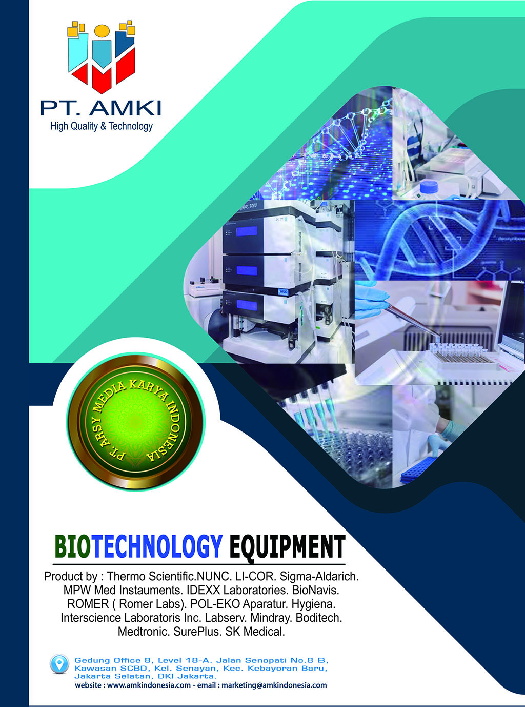 Biotechnologi Equipment pt. arsy media karya indonesia amkindonesia.com